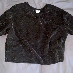 Garage sparkle crop top